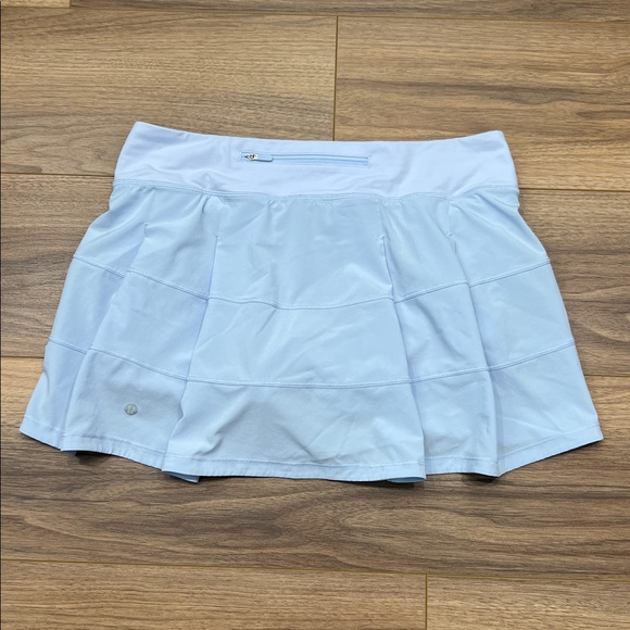 Lululemon Pace Rival Mid-Rise Skirt in Pastel Blue Size 10 - Picture 9 of 16